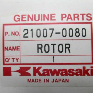 KX450F ジェネレーターローター 21007-0080 在庫有 即納 カワサキ 純正 新品 バイク 部品 車検 Genuine:21854061