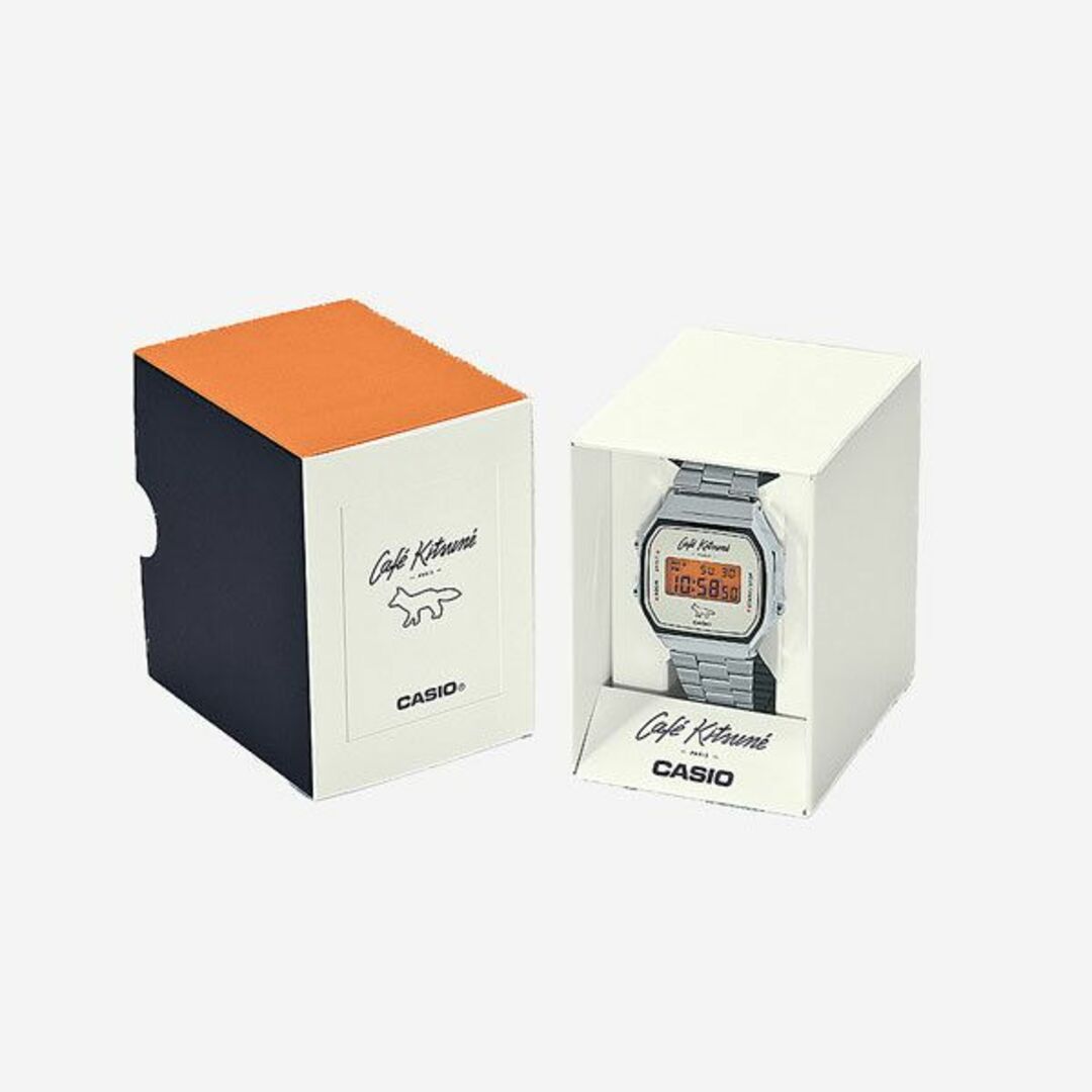 ORANGEサイズ新品 Cafe Kitsune×CASIO 腕時計 コラボウォッチ 国内正規品