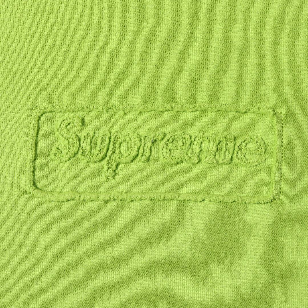 Supreme シュプリーム スウェット サイズ:S 20SS カットアウト ボックスロゴ クルーネック スウェットシャツ Cutout Logo Crewneck ライム トップス トレーナー 【メンズ】