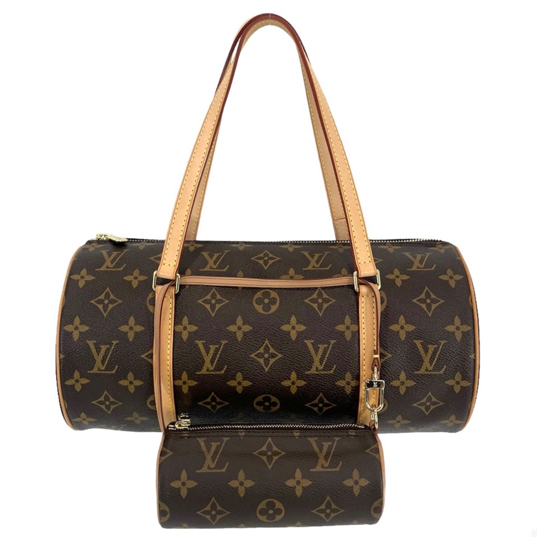 【限定価格】LOUIS VUITTON ルイヴィトン ハンドバッグ モノグラム パピヨン30 Papillon30 GM 旧型 ポーチ付き ブラウン 茶 鞄 かばん M51385    ゴールド金具 レディース 美品【品】