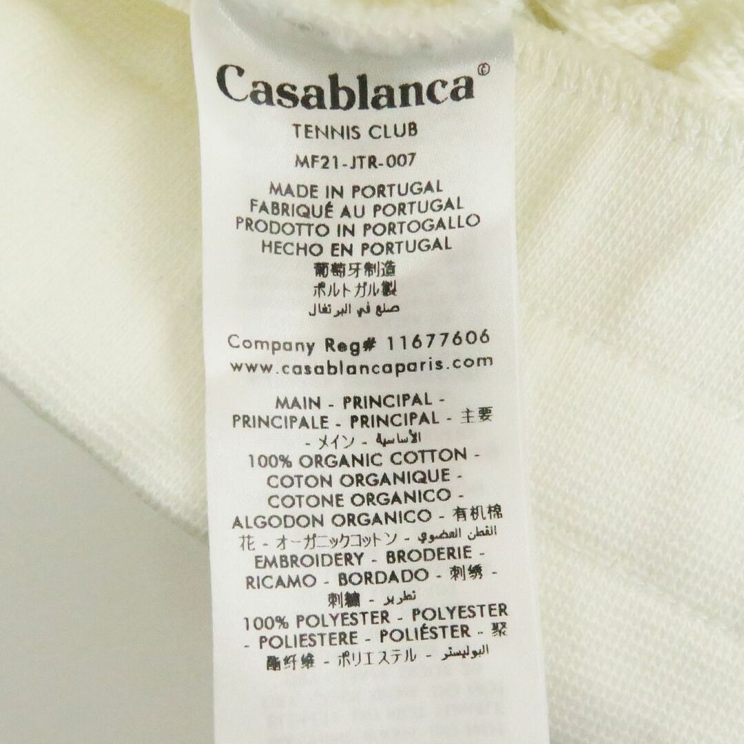 Casablanca TENNIS CLUB カサブランカ スウェット L 刺繍