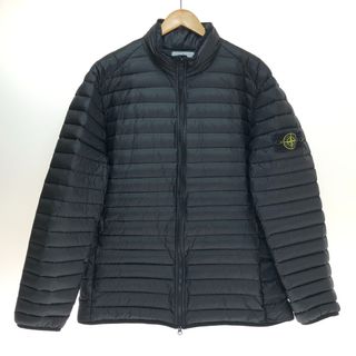 □□STONE ISLAND ストーンアイランド スタンドカラー キルティング ライト ダウンジャケット XLサイズ 771541524 ブラック