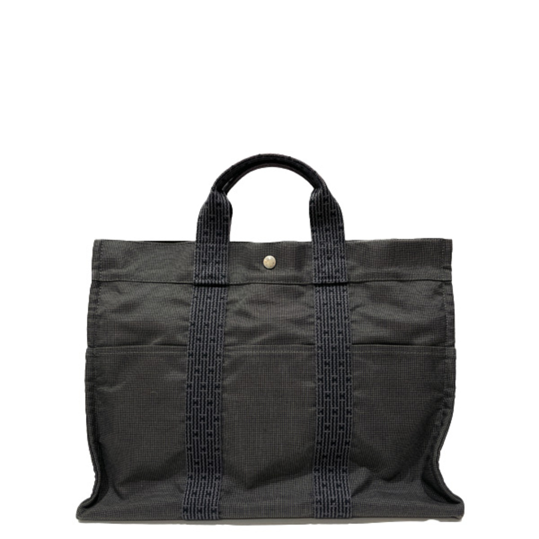 HERMES エールライン トートMM ロゴ ビジネス A4 トートバッグ キャンバス