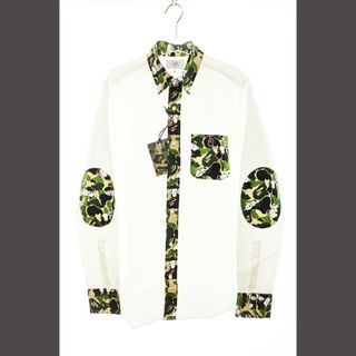 アベイシングエイプ(A BATHING APE)のAPE SNOOPY BD SHIRT ABC CAMO L シャツ 長袖(シャツ)