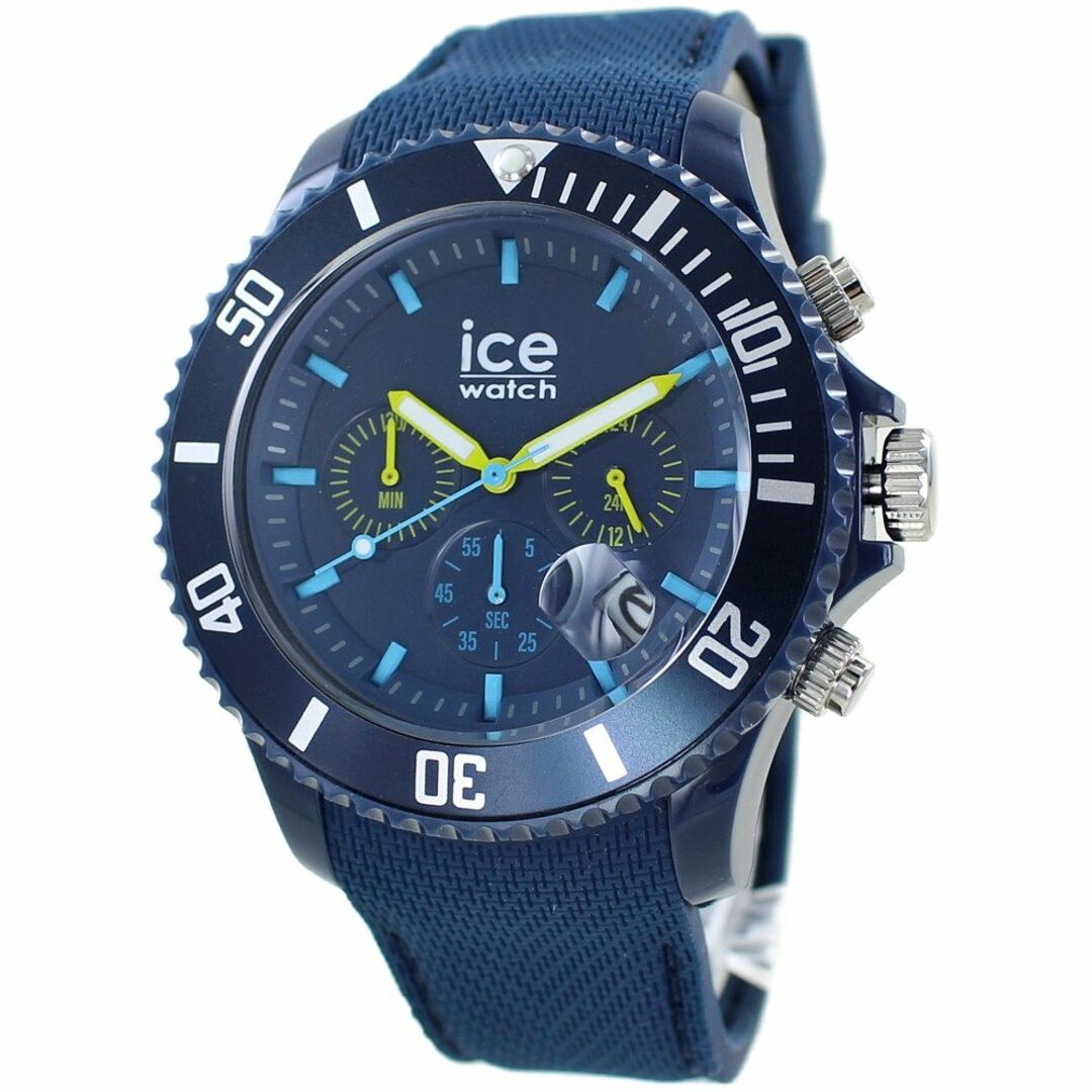 ice watch(アイスウォッチ)のアイスウォッチ 腕時計 メンズ レディース ブルー 44mm 防水 海外 旅行 出張 留学 ハワイ 沖縄 グアム レジャー ICEWATCH インスタ SNS 当店人気 実用的 ギフト 誕生日 プレゼント メンズの時計(腕時計(アナログ))の商品写真