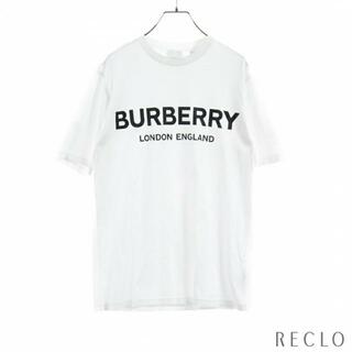 バーバリー(BURBERRY)の Tシャツ コットン ホワイト ブラック ロゴ(Tシャツ(半袖/袖なし))