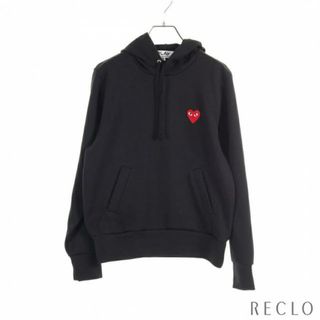 コムデギャルソン(COMME des GARCONS)のPLAY HEART プルオーバーパーカー ブラック(パーカー)