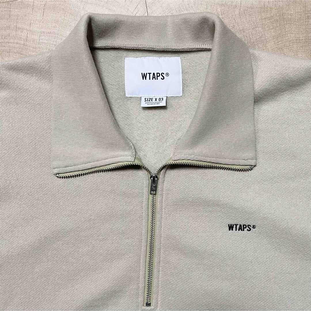 【新品未使用】WTAPS スウェット ポロ ハーフジップ 半袖 裏起毛 XL