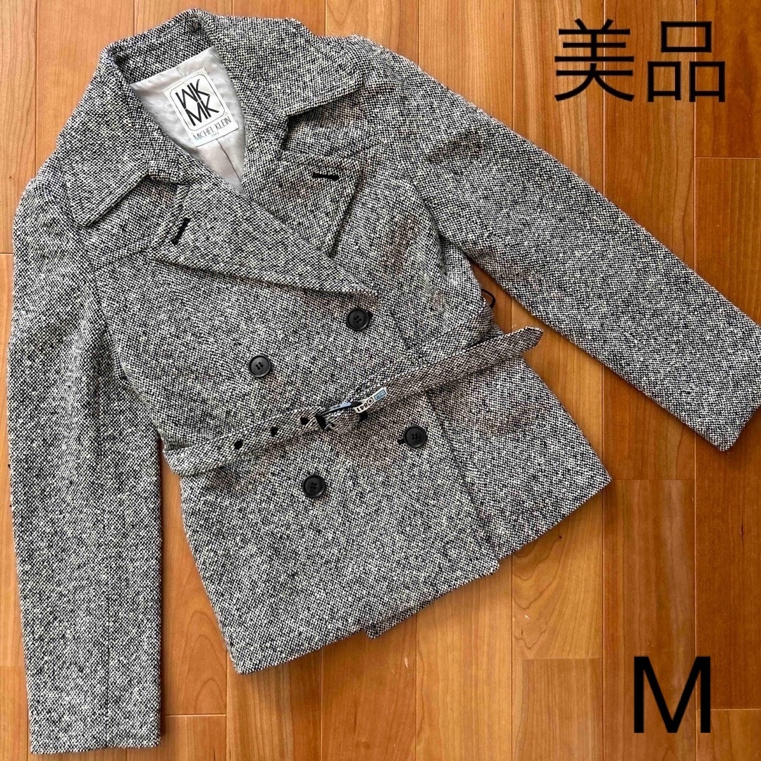 レディース 美品 ミッシェルクラン ツイード ジャケット ピーコート M 38 | フリマアプリ ラクマ