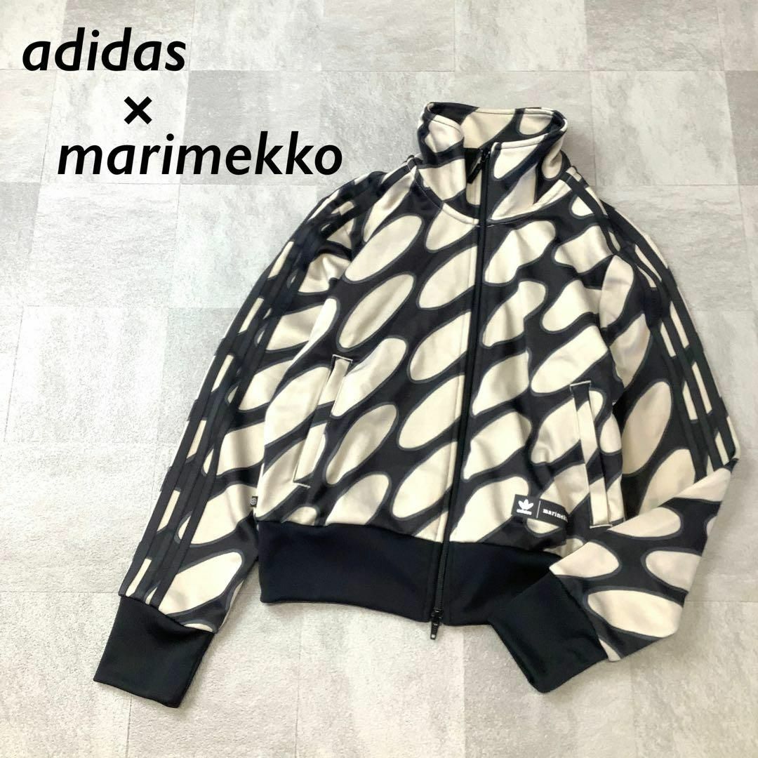 希少 美品 adidas × marimekko サークル総柄 トラックトップその他