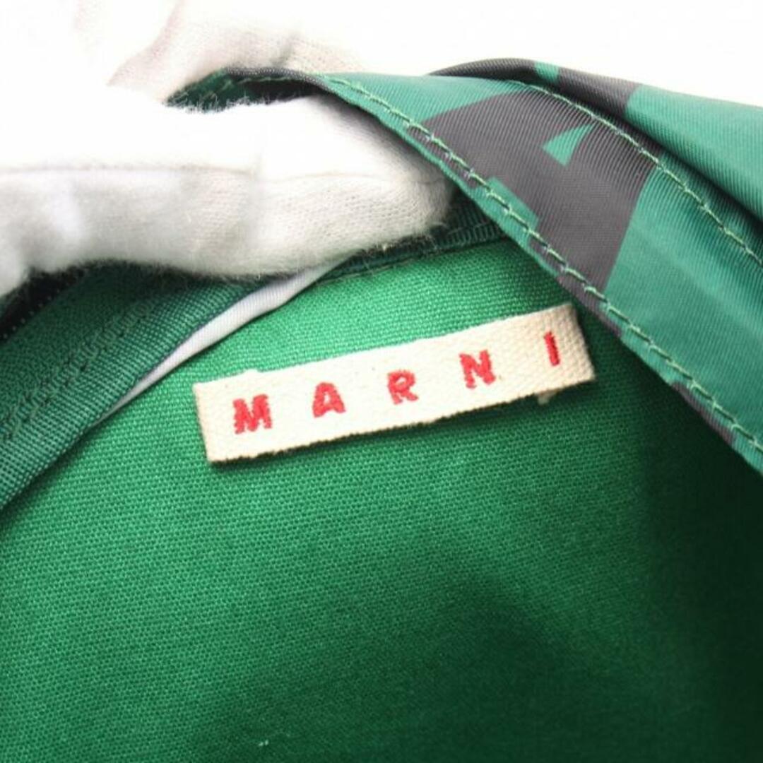 Marni(マルニ)の バックパック リュックサック グリーン ブラック ロゴ キッズ レディースのバッグ(リュック/バックパック)の商品写真