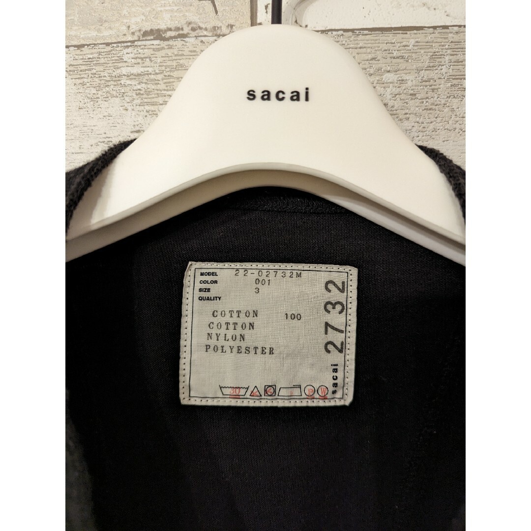sacai 22ss Sports Mix L/S T-Shirt サイズ3