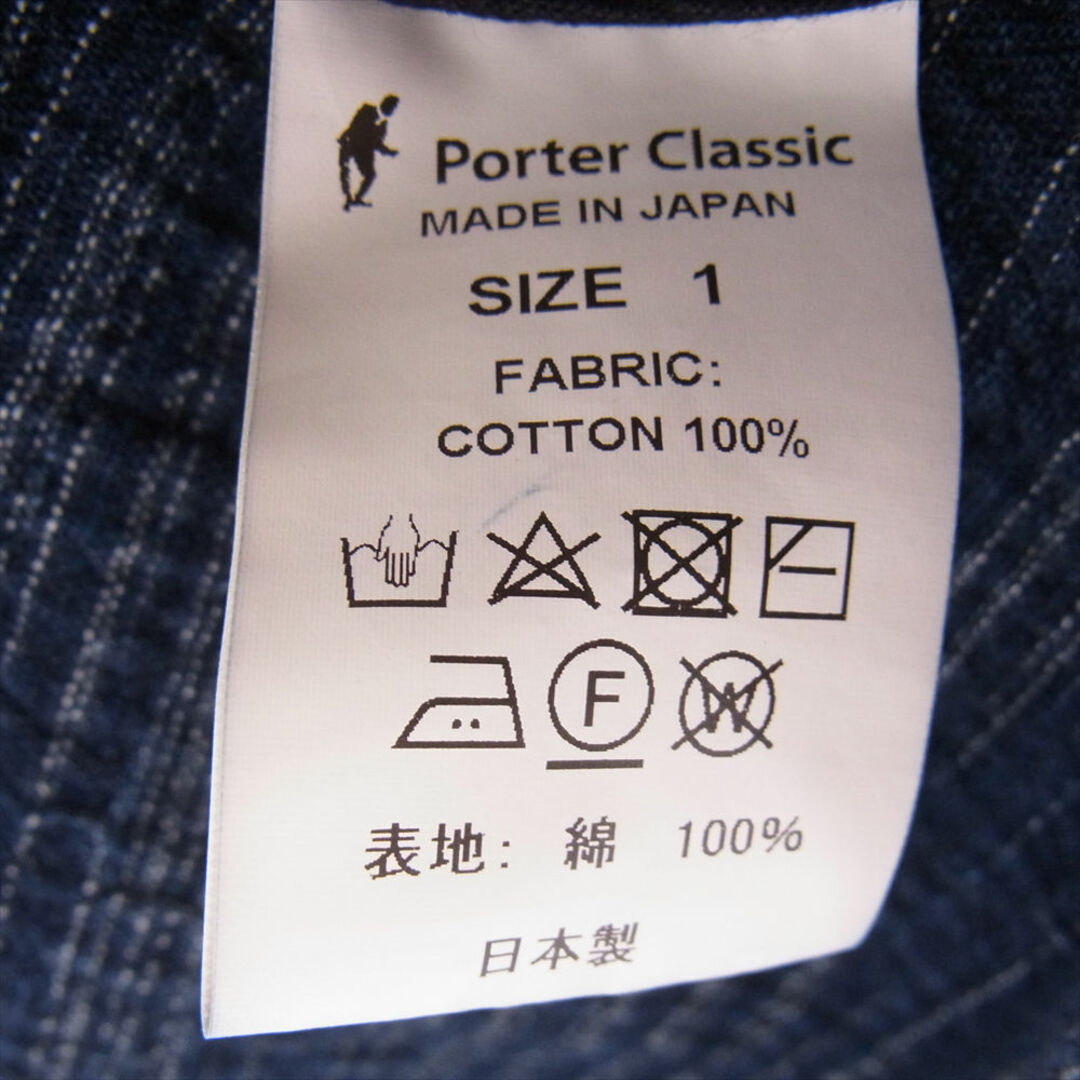 PORTER CLASSIC ポータークラシック カットソー 19AW KASURI SMOCK INDIGO 絣 カスリ スモック インディゴ プルオーバー ジャケット シャツ 1