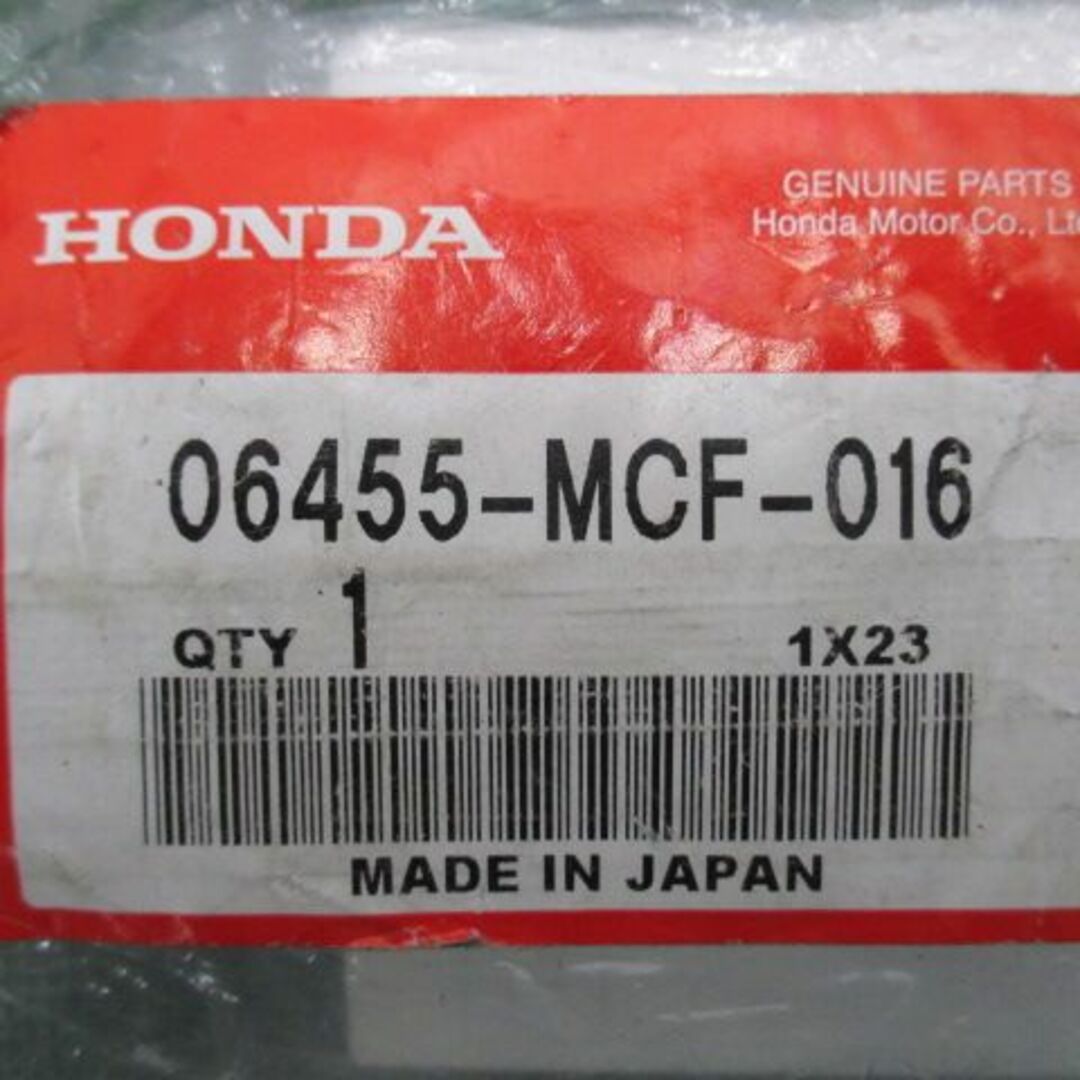 VFR1200F ブレーキパッド 06455-MCF-016 在庫有 即納 ホンダ 純正 新品 バイク 部品 SC63 車検 Genuine:21807510