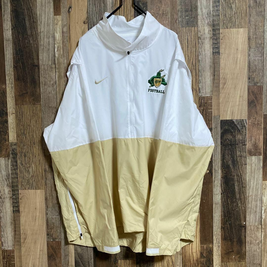 ナイキ ハーフジップ ナイロン ジャケット ロゴ 3XL 古着 長袖 アウター