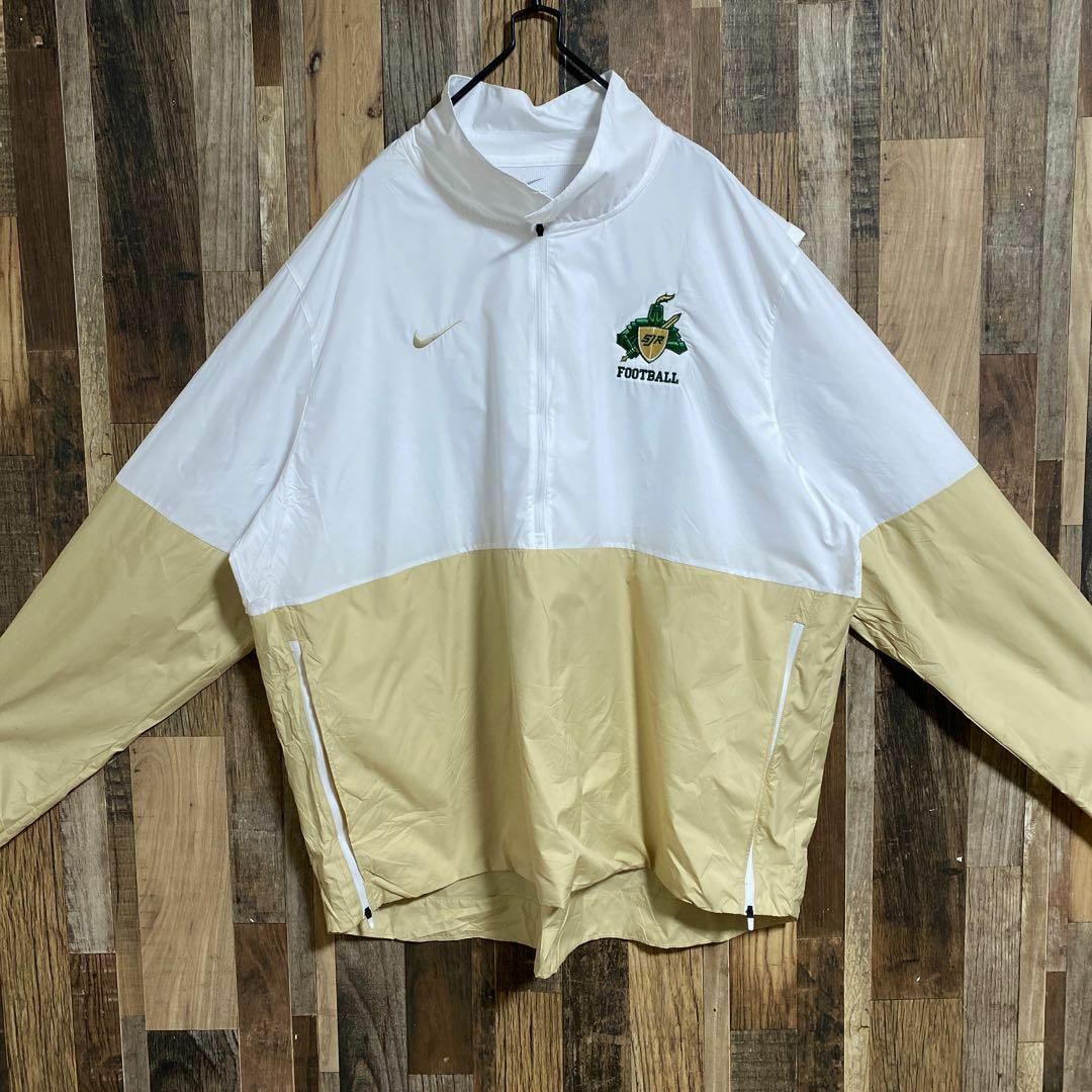 ナイキ ハーフジップ ナイロン ジャケット ロゴ 3XL 古着 長袖 アウター
