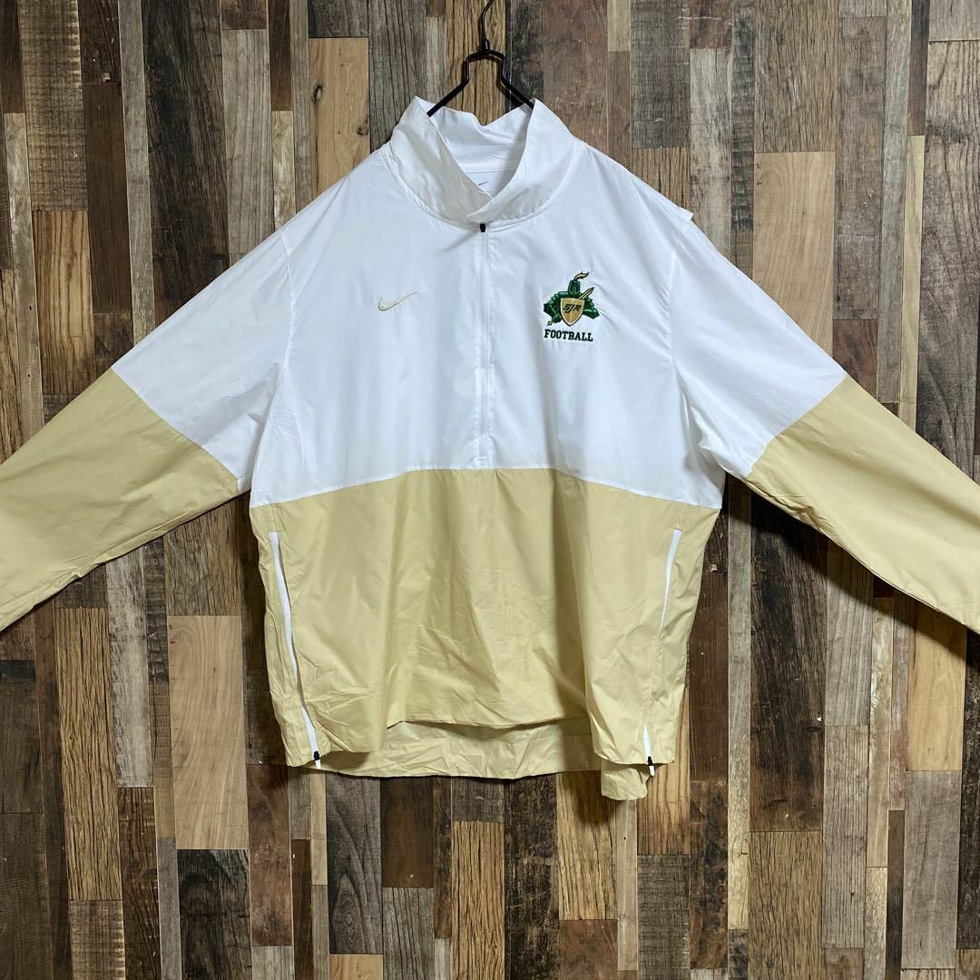 ナイキ ハーフジップ ナイロン ジャケット ロゴ 3XL 古着 長袖 アウター