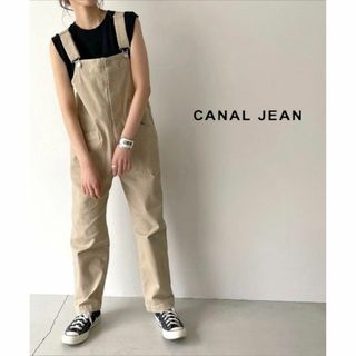 キャナルジーン(CANAL JEAN)のRED CHOP WORKS ストレッチツイルスリムサロペット(サロペット/オーバーオール)