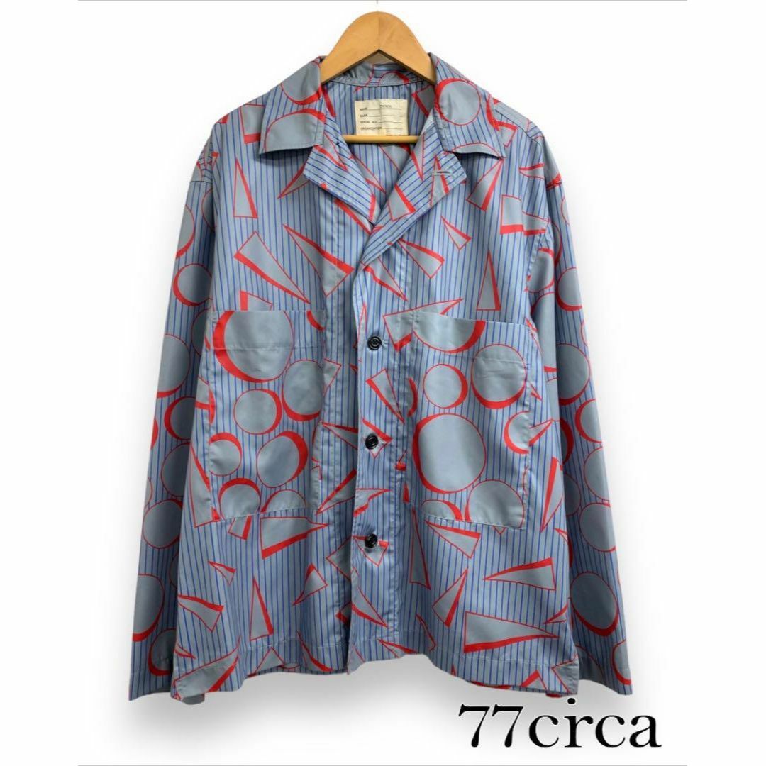 77circa オリジナルプリントシャツジャケット