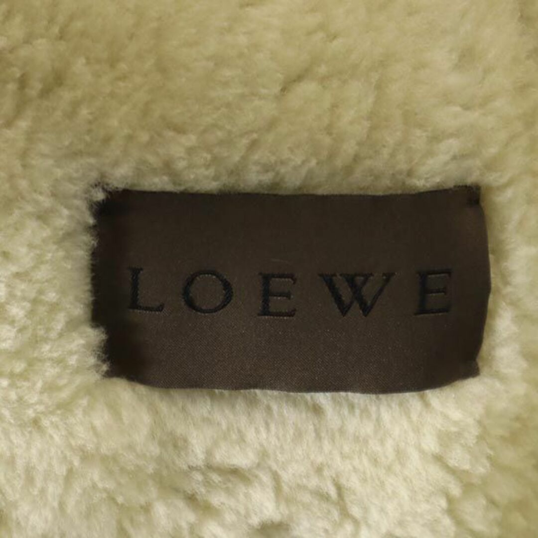 LOEWE(ロエベ)のロエベ シープスキン ムートンジャケット 40 ブラウン系 LOEWE 羊皮 レディース 古着 【231026】 レディースのジャケット/アウター(ムートンコート)の商品写真