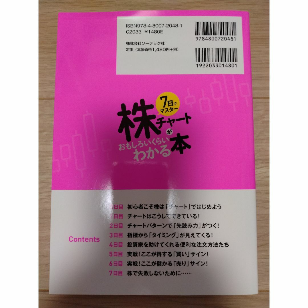 7日でマスター 株チャートがおもしろいくらいわかる本 エンタメ/ホビーの本(ビジネス/経済)の商品写真