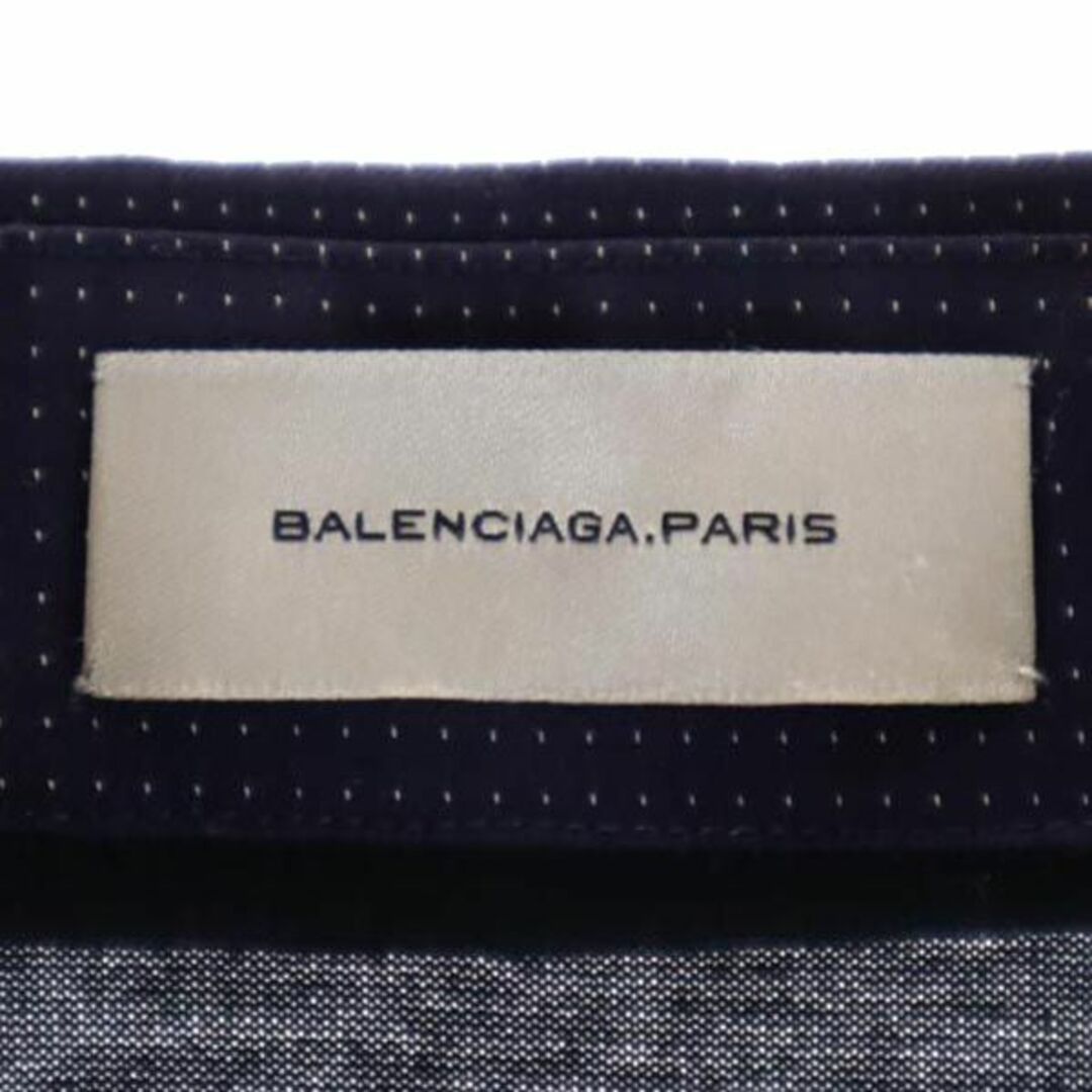 バレンシアガ イタリア製 長袖 シャツ L ブラック系 BALENCIAGA メンズ  【231026】 メール便可