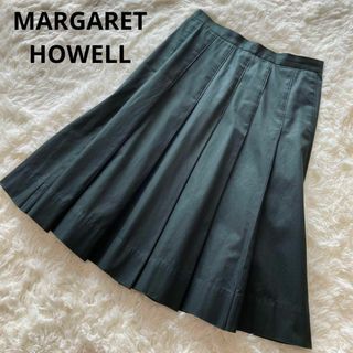 MARGARET HOWELL - マーガレットハウエル＊コットンリネン プリーツ ...