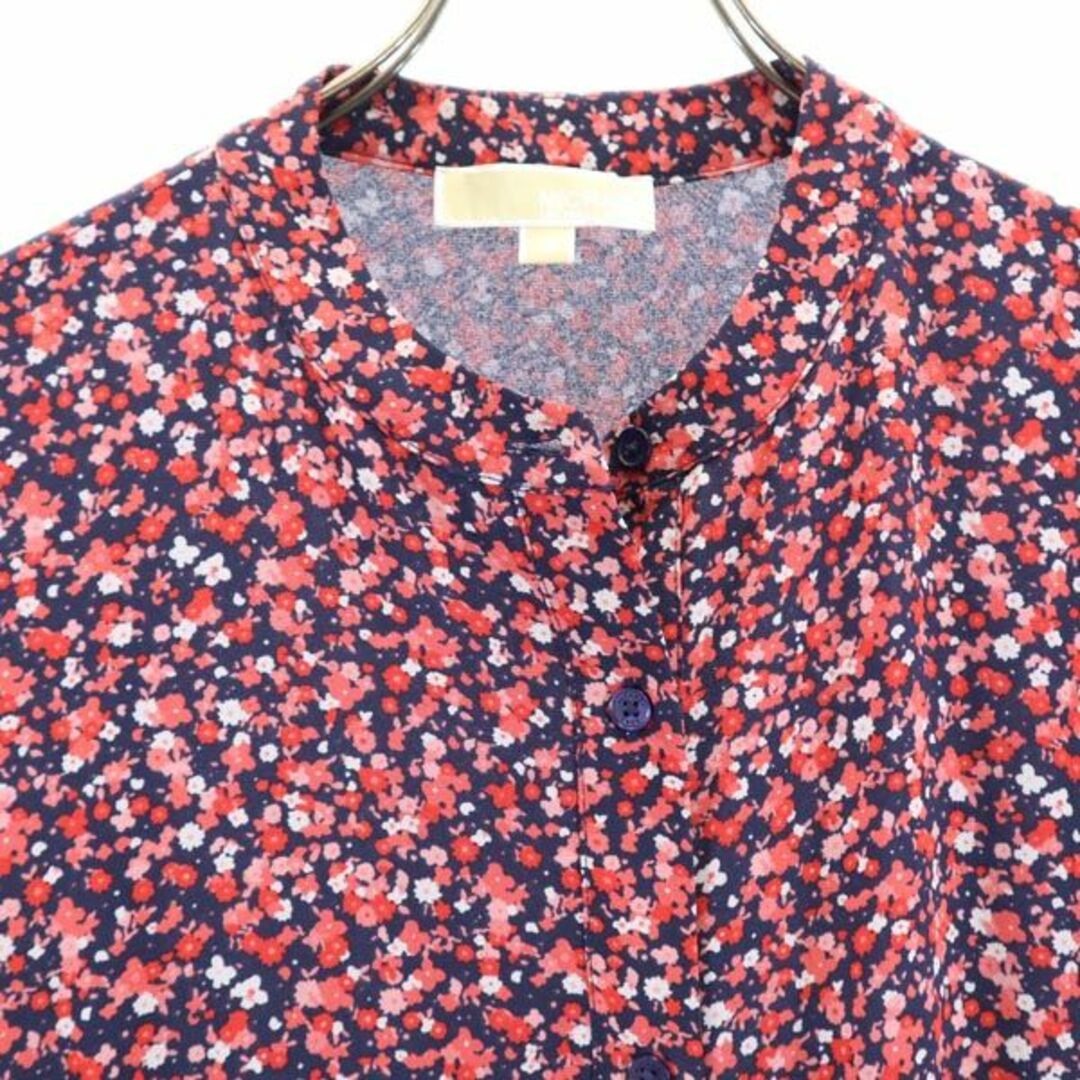 Michael Kors - マイケルコース プリーツ 花柄 ワンピース M ピンク