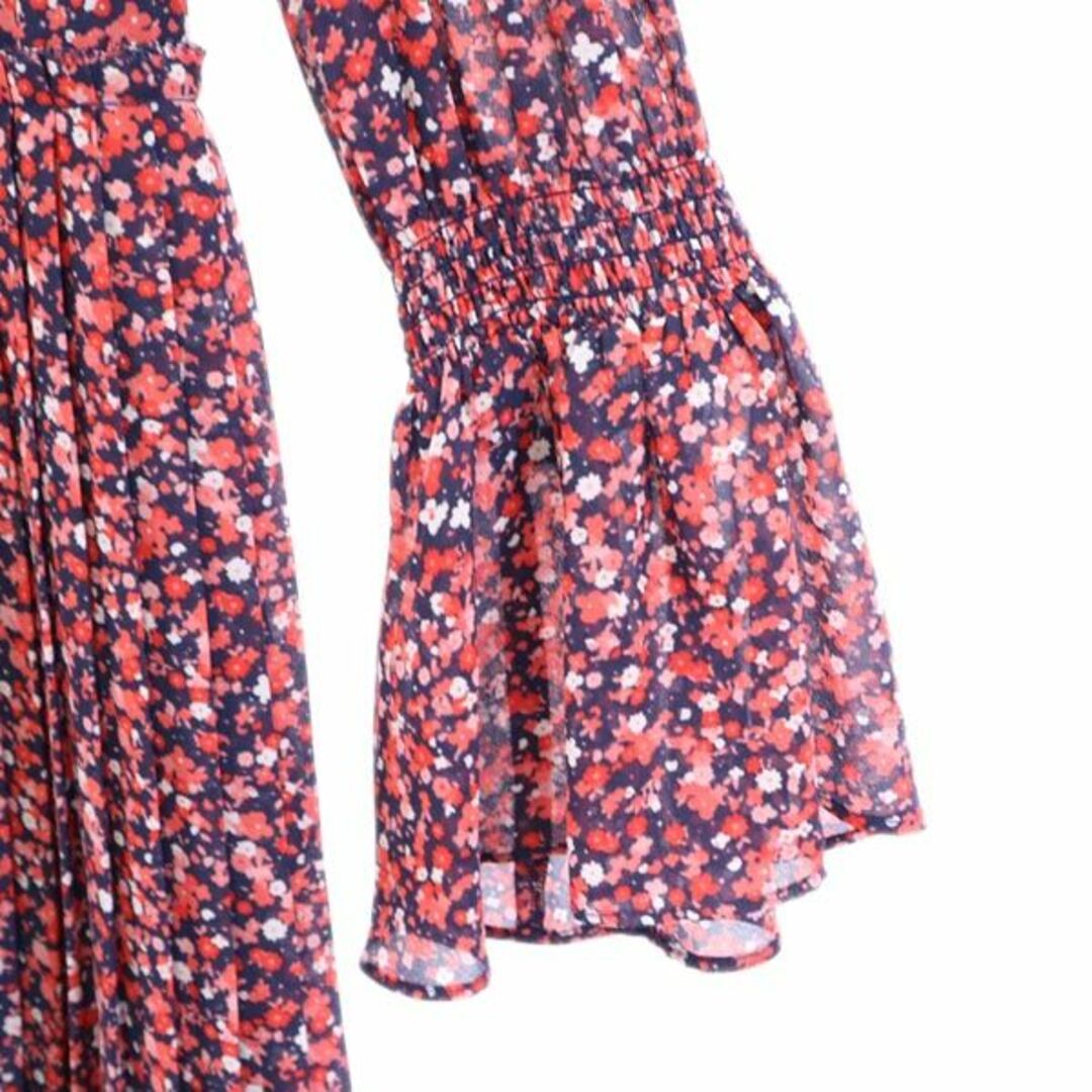 Michael Kors - マイケルコース プリーツ 花柄 ワンピース M ピンク