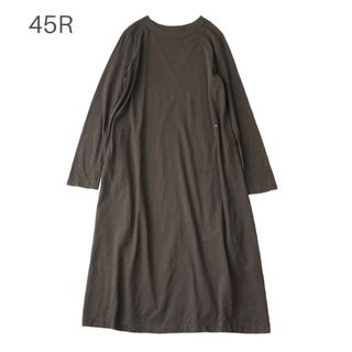 【美品✨】45rpm　ロングワンピース　Aライン　フレア　ベージュ　サイズ2