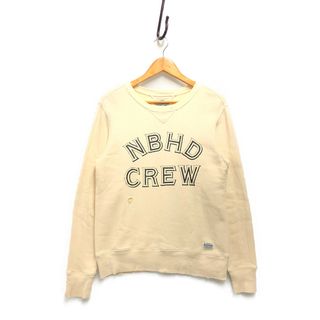 ネイバーフッド(NEIGHBORHOOD)のNEIGHBORHOOD ネイバーフッド 14AW UNIX / C-CREW .LS クルーネック ロングTシャツ オフホワイト系 サイズS 正規品 / B4518(Tシャツ/カットソー(七分/長袖))