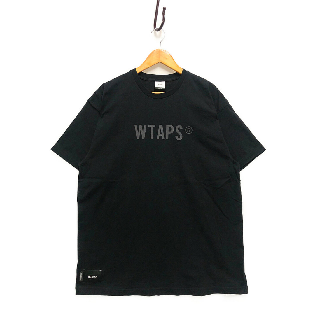 WTAPS ダブルタップス 23SS COLLEGE SS COTTON ロゴ 半袖Ｔシャツ 黒 サイズ3 正規品 / 32382 | フリマアプリ  ラクマ