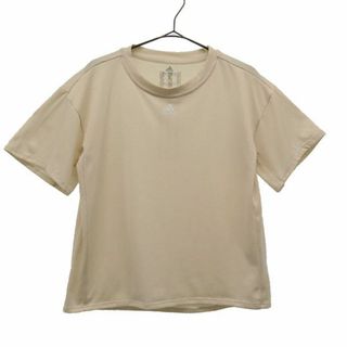 アディダス(adidas)のアディダス 半袖 Tシャツ M ベージュ adidas スポーツ トレーニングウェア レディース 古着 【231026】 メール便可(Tシャツ(半袖/袖なし))