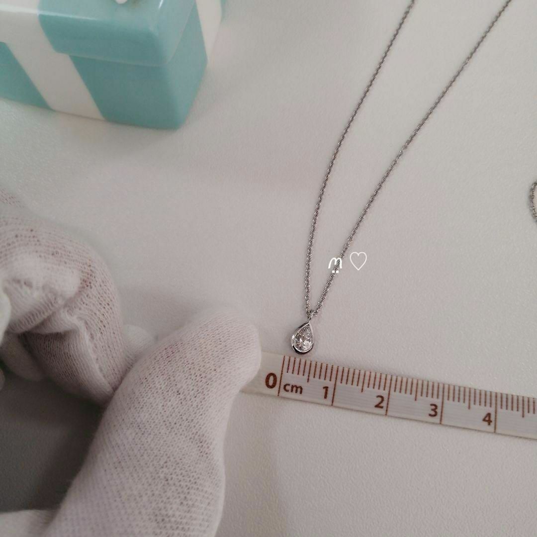 ティファニー バイザヤードペアシェイプダイヤネックレス 0.25ct ティファニー バイザヤードペアシェイプダイヤネックレス 0.25ct