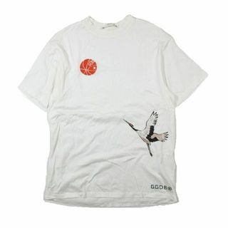 ゴールデングース(GOLDEN GOOSE)のゴールデングース GOLDEN GOOSE Tシャツ カットソー つる イラスト(Tシャツ(半袖/袖なし))