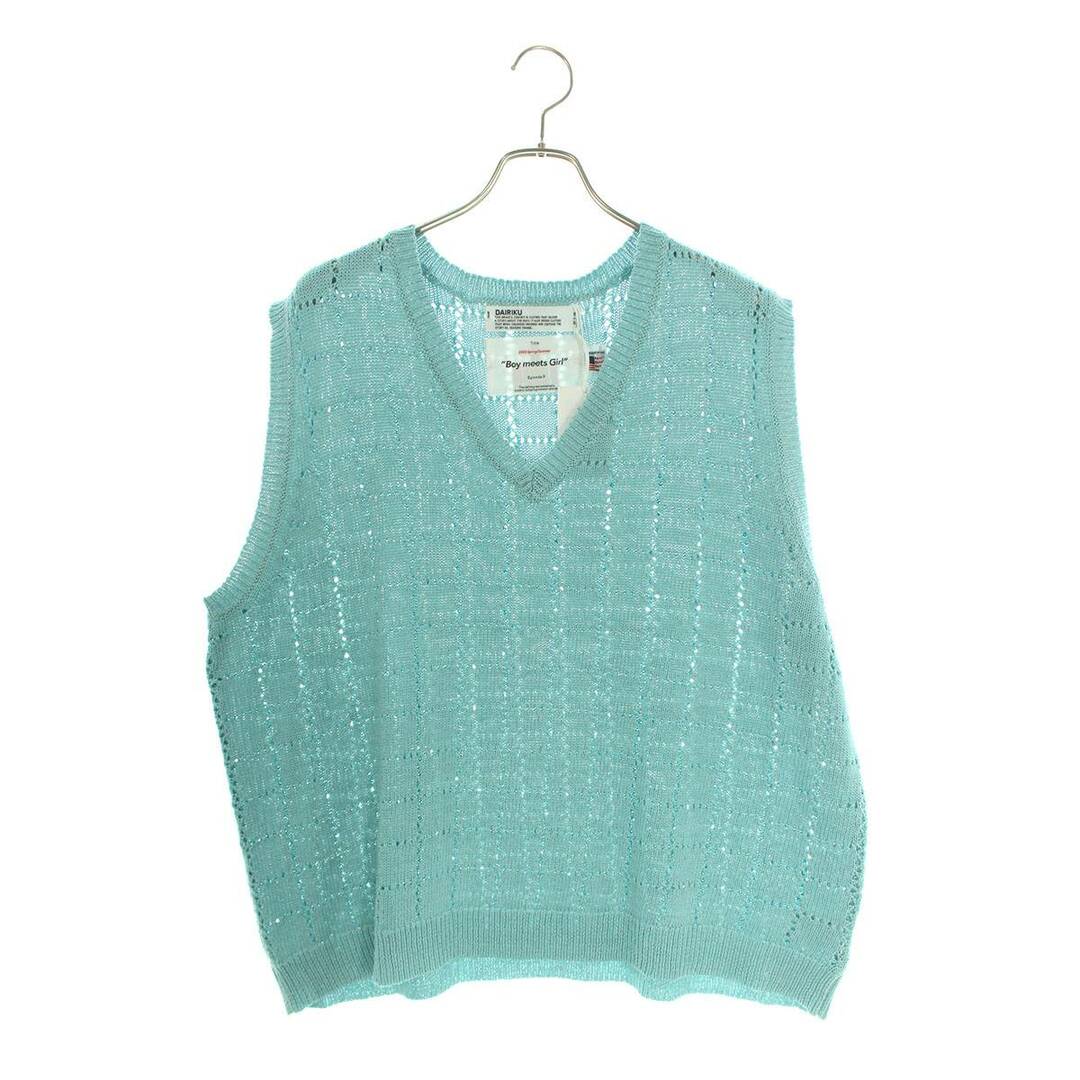 ダイリク DAIRIKU  22SS  A.J. Knit Vest 22SS K-4 ニットベスト メンズ FREE