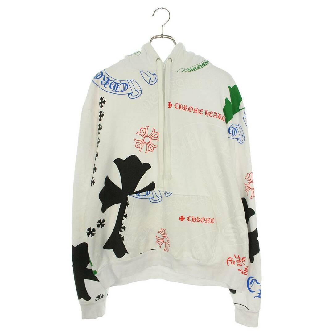 クロムハーツ  STENCIL HOODIE 総柄オンライン限定ステンシルプリントプルオーバーパーカー メンズ S