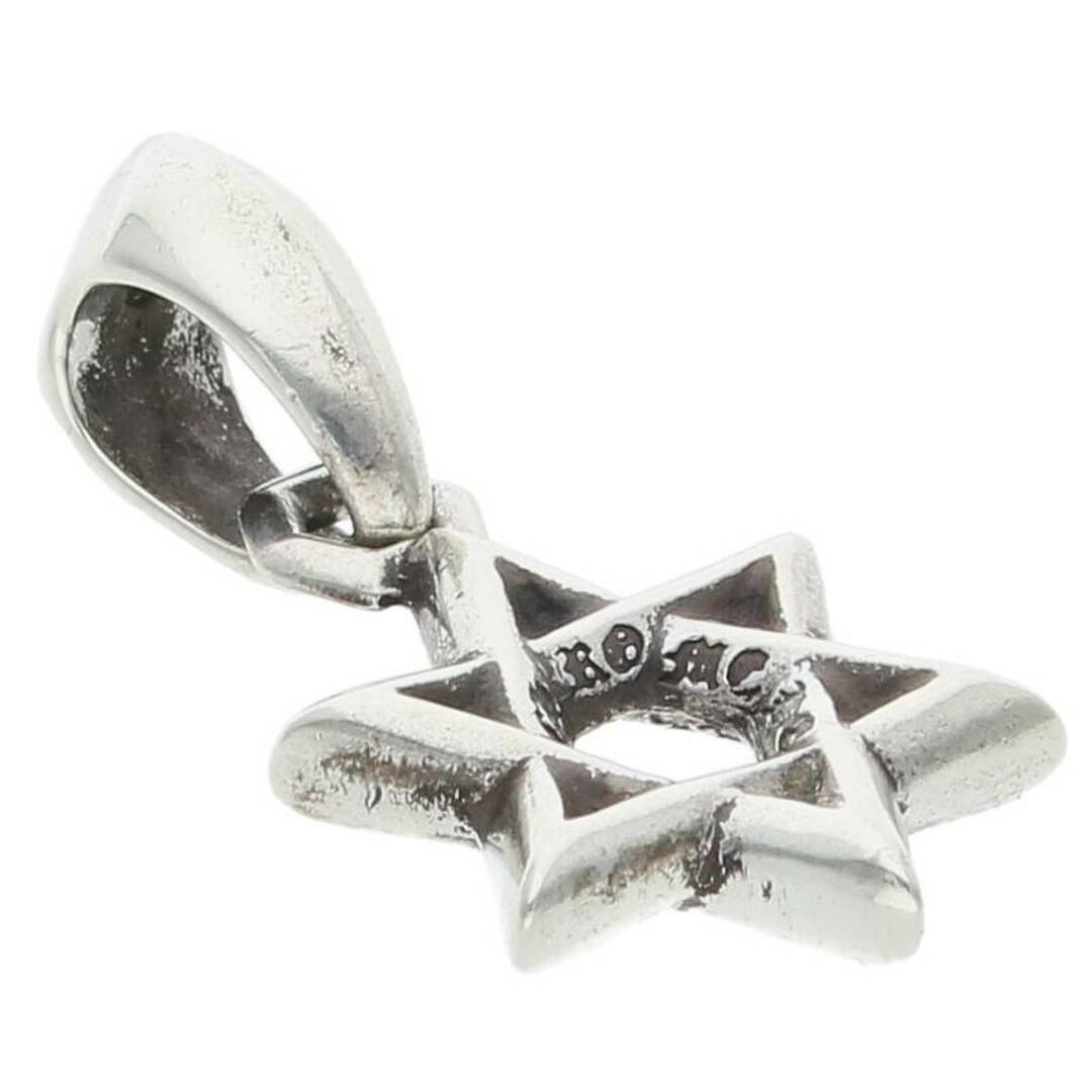 クロムハーツ  STAR OF DAVID CHARM/スターオブダビデチャーム シルバーネックレストップ メンズ