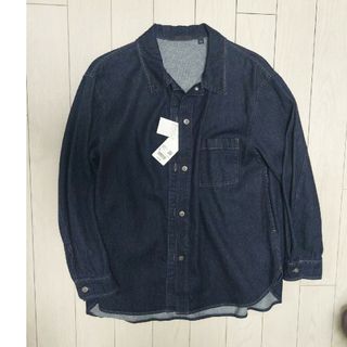 ユニクロ(UNIQLO)の新品　ユニクロ　デニム　シャツ　L(シャツ/ブラウス(長袖/七分))