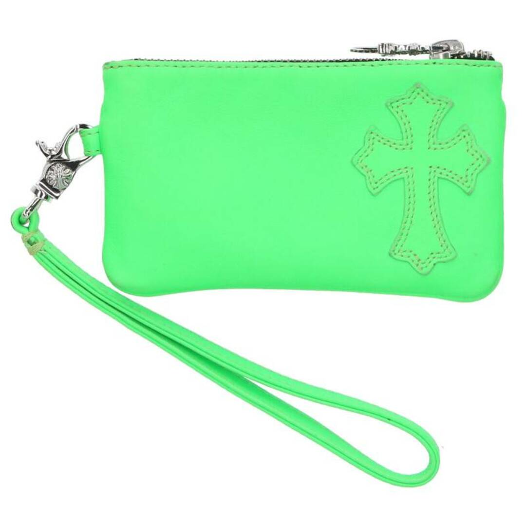 メンズクロムハーツ  ZPR CHG WRISTLET SML/ジッパーチェンジパース ストラップ付クロスパッチダガージップレザーコインケース メンズ