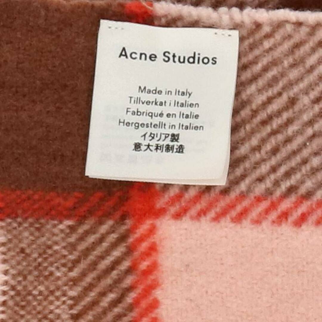 Acne Studios(アクネストゥディオズ)のアクネストゥディオズ チェック柄ウールマフラー メンズ メンズのファッション小物(マフラー)の商品写真