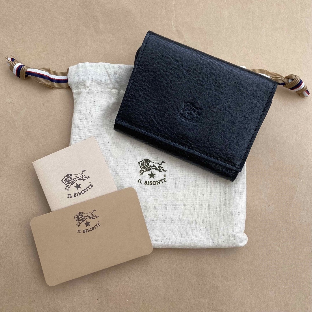 IL BISONTE - 折り財布 ミニ財布 三つ折り財布 コインケース 小銭入れ