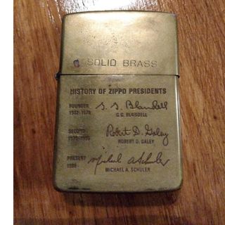 ジッポー(ZIPPO)のZIPPO 1991年製 solidbrass(タバコグッズ)