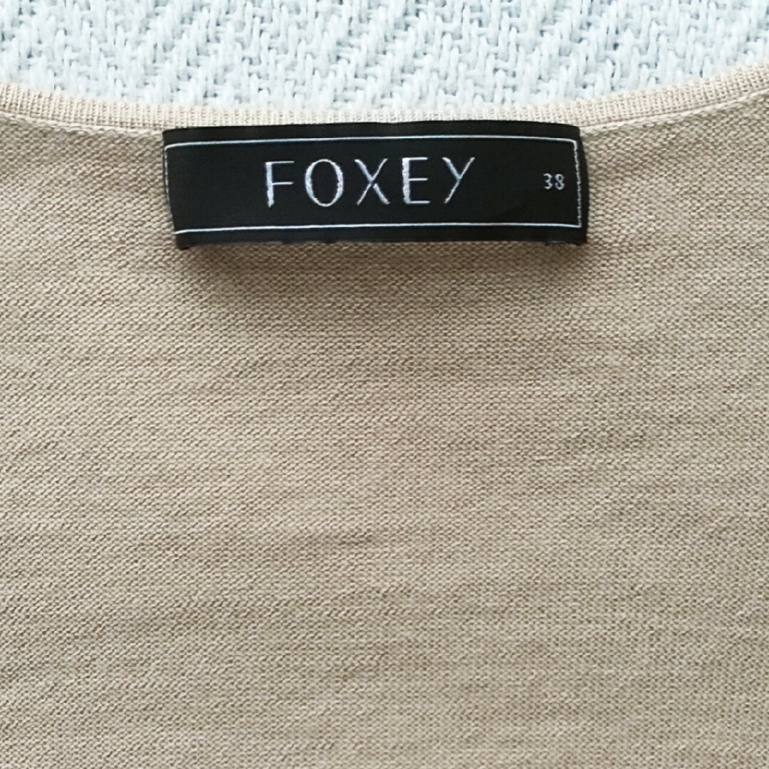 【美品】FOXEY フォクシー ボレロ カーディガン カシミヤ×シルク ショート