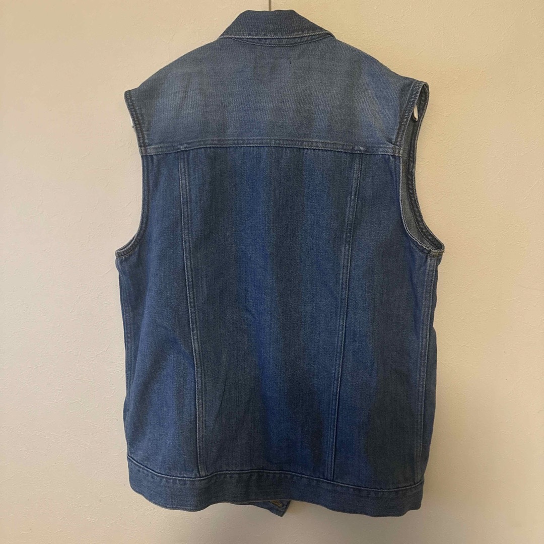 soduk スドーク　overlap denim vest デニム ジレ ベスト