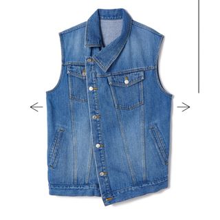 soduk スドーク　overlap denim vest デニム ジレ ベスト