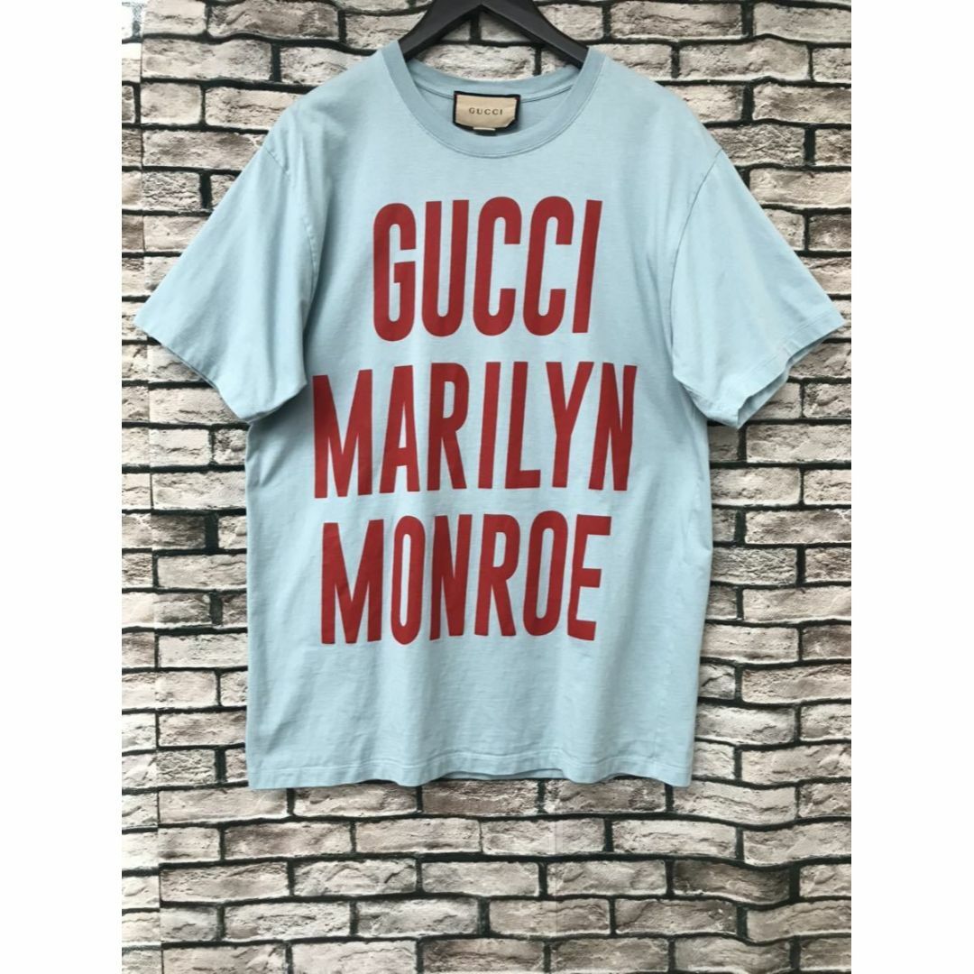 グッチ☆MARILYN MONROE マリリンモンロービッグロゴプリントTシャツ-