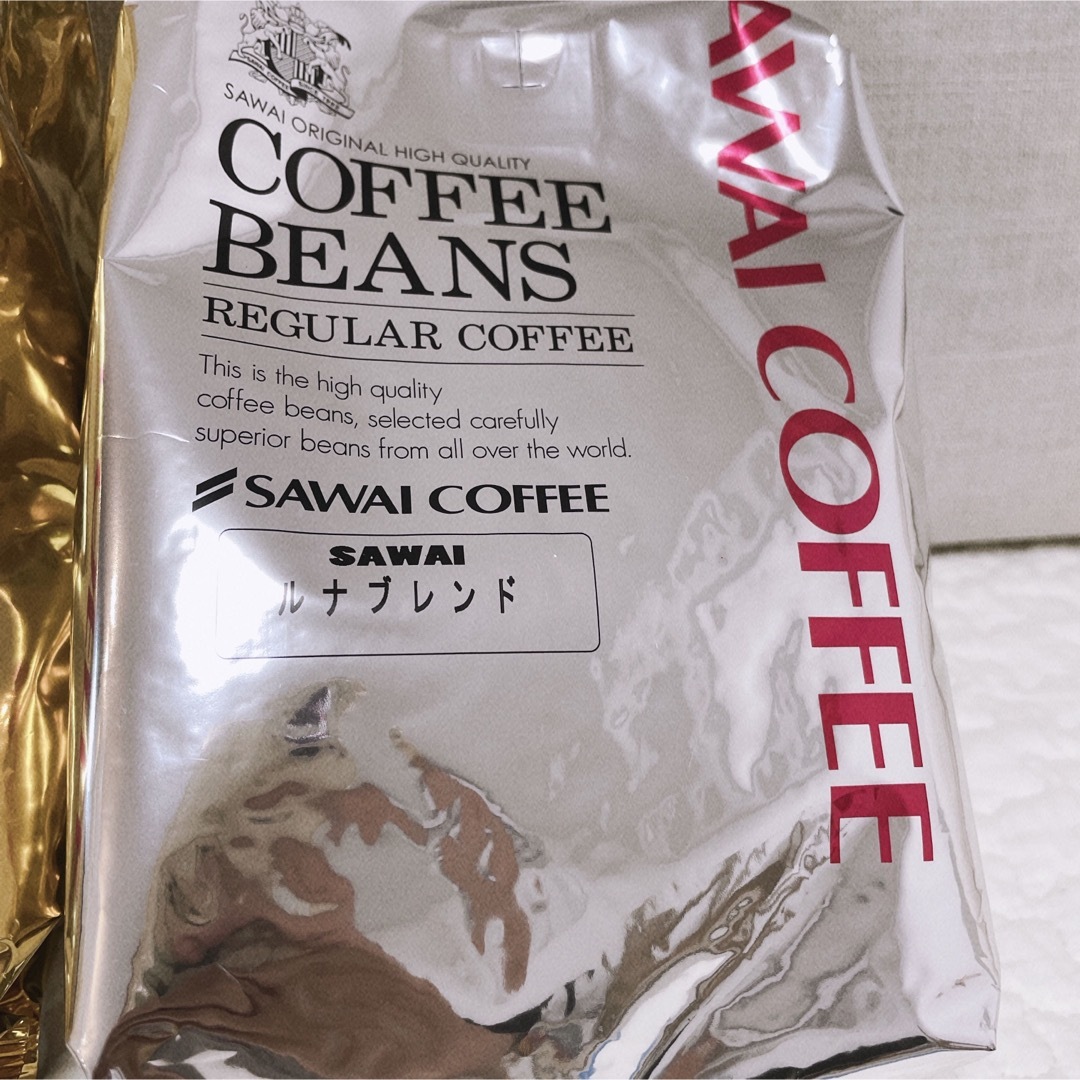 SAWAI COFFEE(サワイコーヒー)の澤井珈琲　 コーヒー豆　豆のまま　ルナブレンド　ソルブレンド　500g×2袋 食品/飲料/酒の飲料(コーヒー)の商品写真