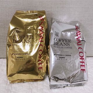 サワイコーヒー(SAWAI COFFEE)の澤井珈琲　 コーヒー豆　豆のまま　ルナブレンド　ソルブレンド　500g×2袋(コーヒー)