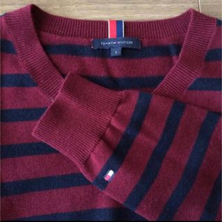 トミーヒルフィガー(TOMMY HILFIGER)の【未使用】ボーダーニット(ニット/セーター)